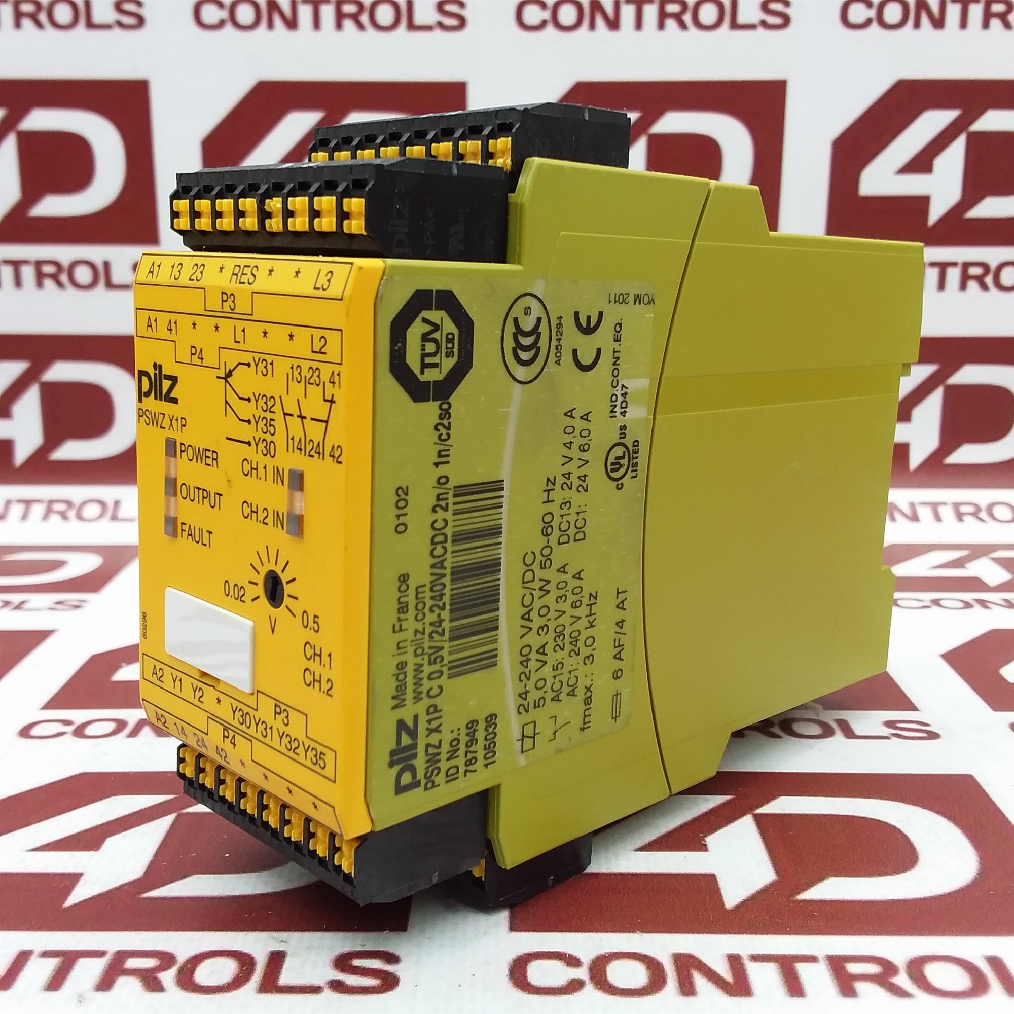 787949 | Pilz | Safety Relay, 6A, 240VAC, 24VDC, 50-60Hz