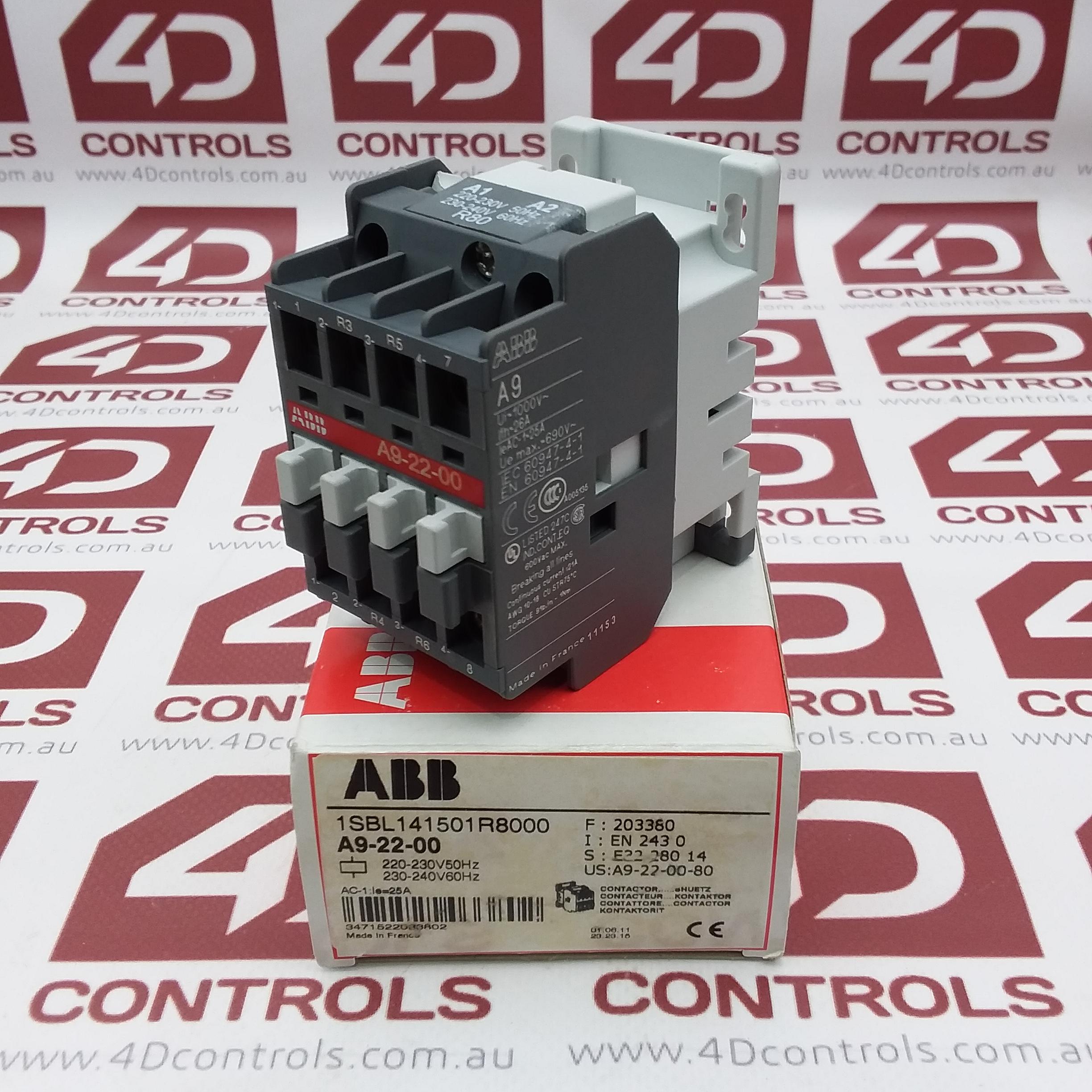 1SBL141501R8000 | ABB | (<strong>A9-22-00)</strong>, AC Contactor, 4 Pole