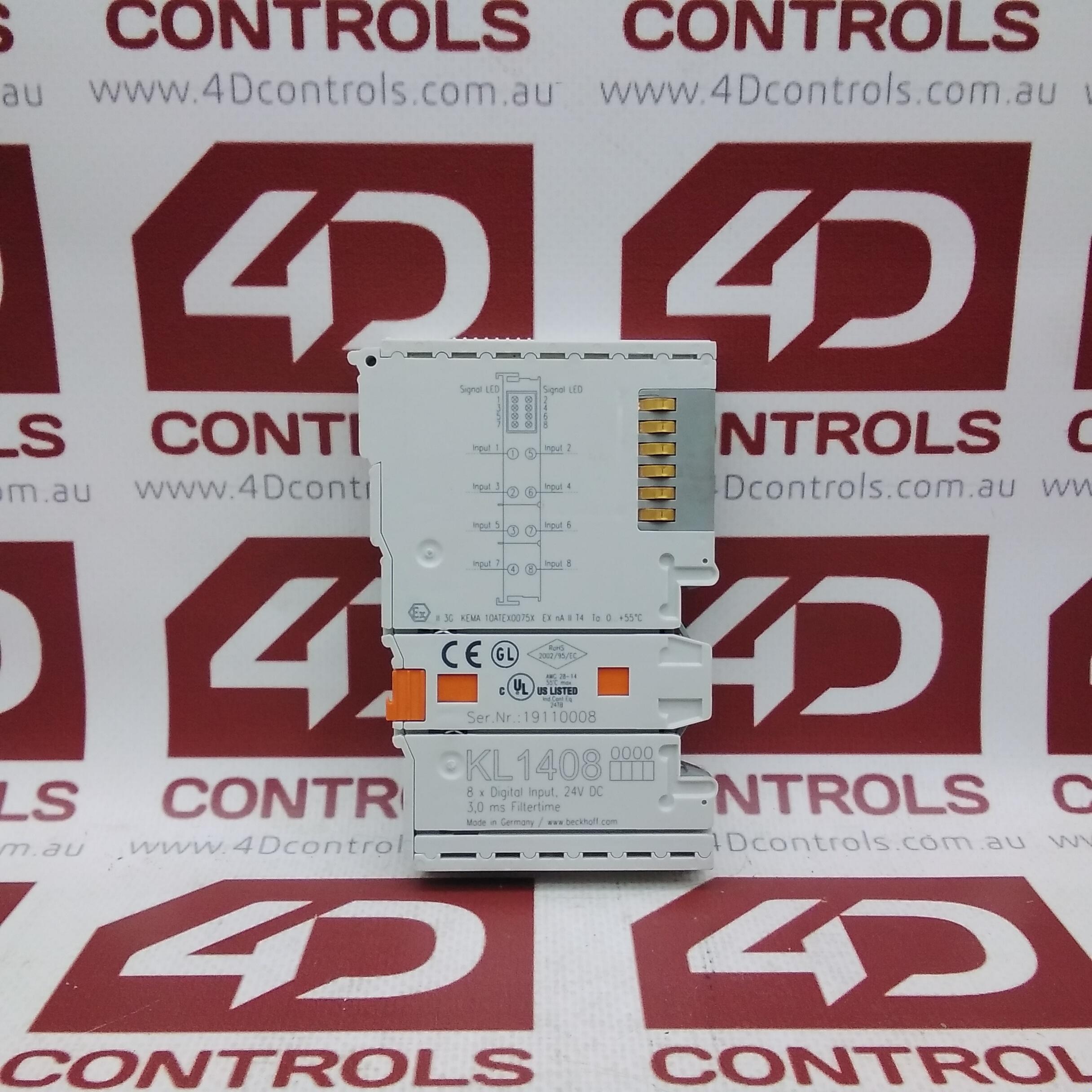 Beckhoff KL1408 8-channel digital input terminal 24 V DC Beckhoff KL1408 8-channel digital input terminal 24 V DC