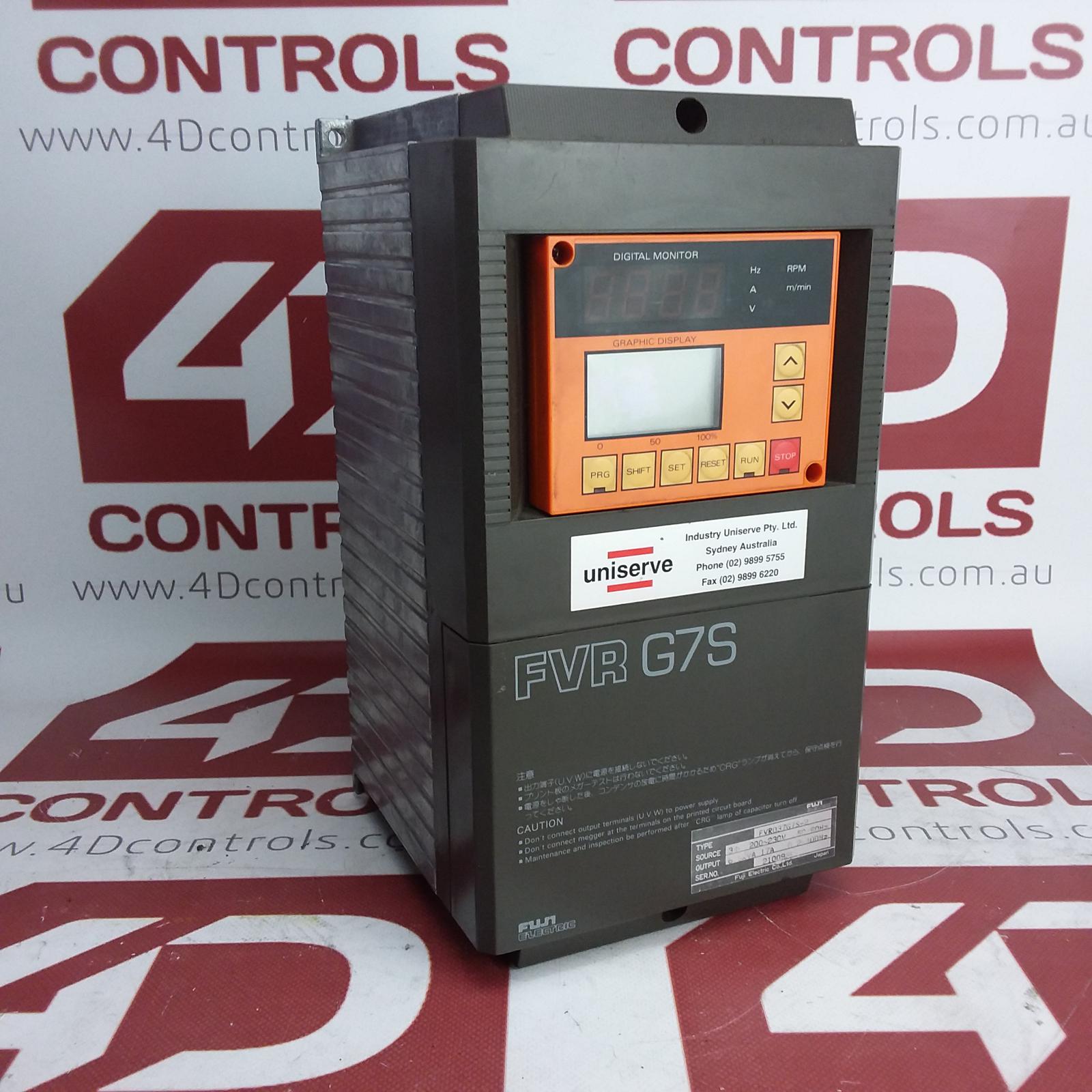 FVR037G-7S-2 | Fuji | Frequency Changer 3 Phase 200/230V 50/60Hz Output: 6.5kVA