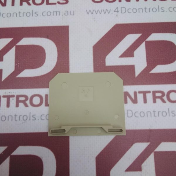 AP16 Weidmuller Terminal Block, End Plate, Beige