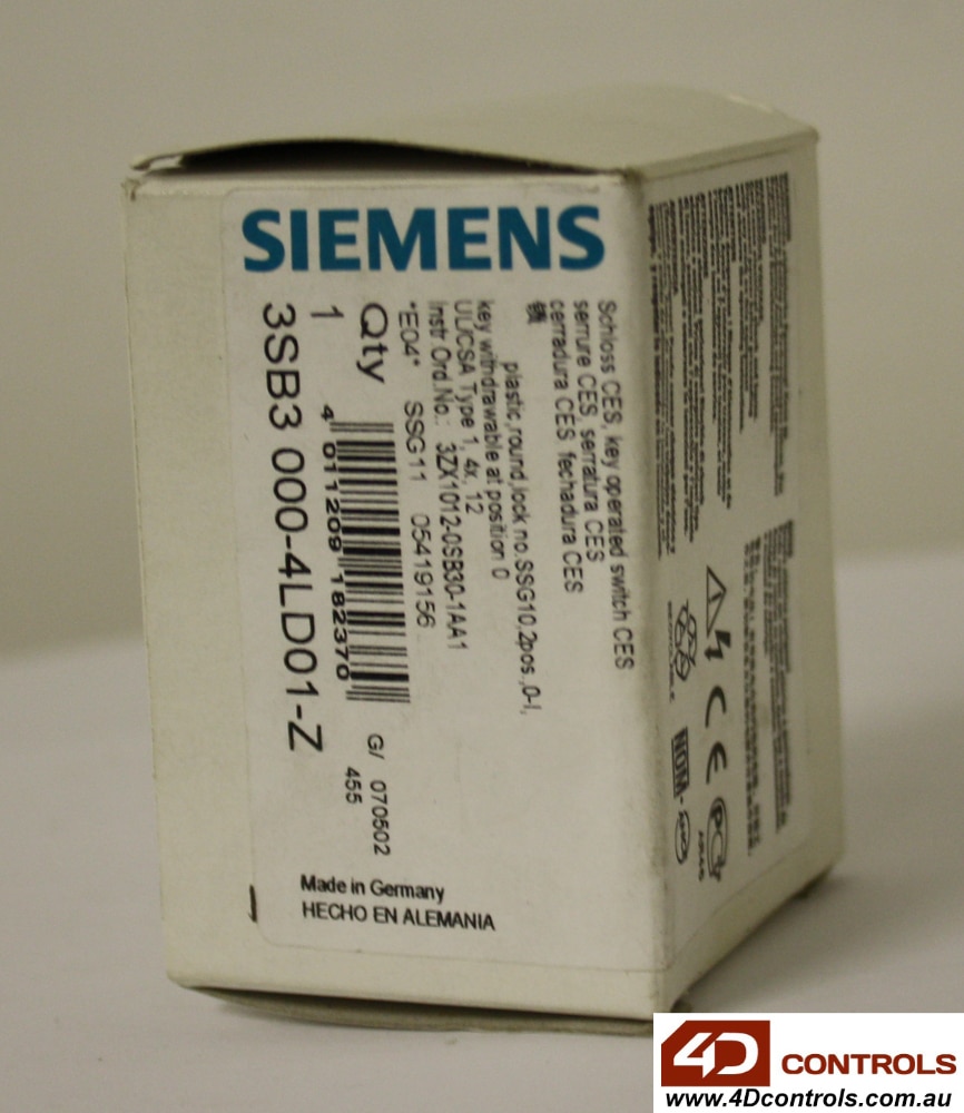3SB3 000-4LD01-Z | Siemens | Selector Switch