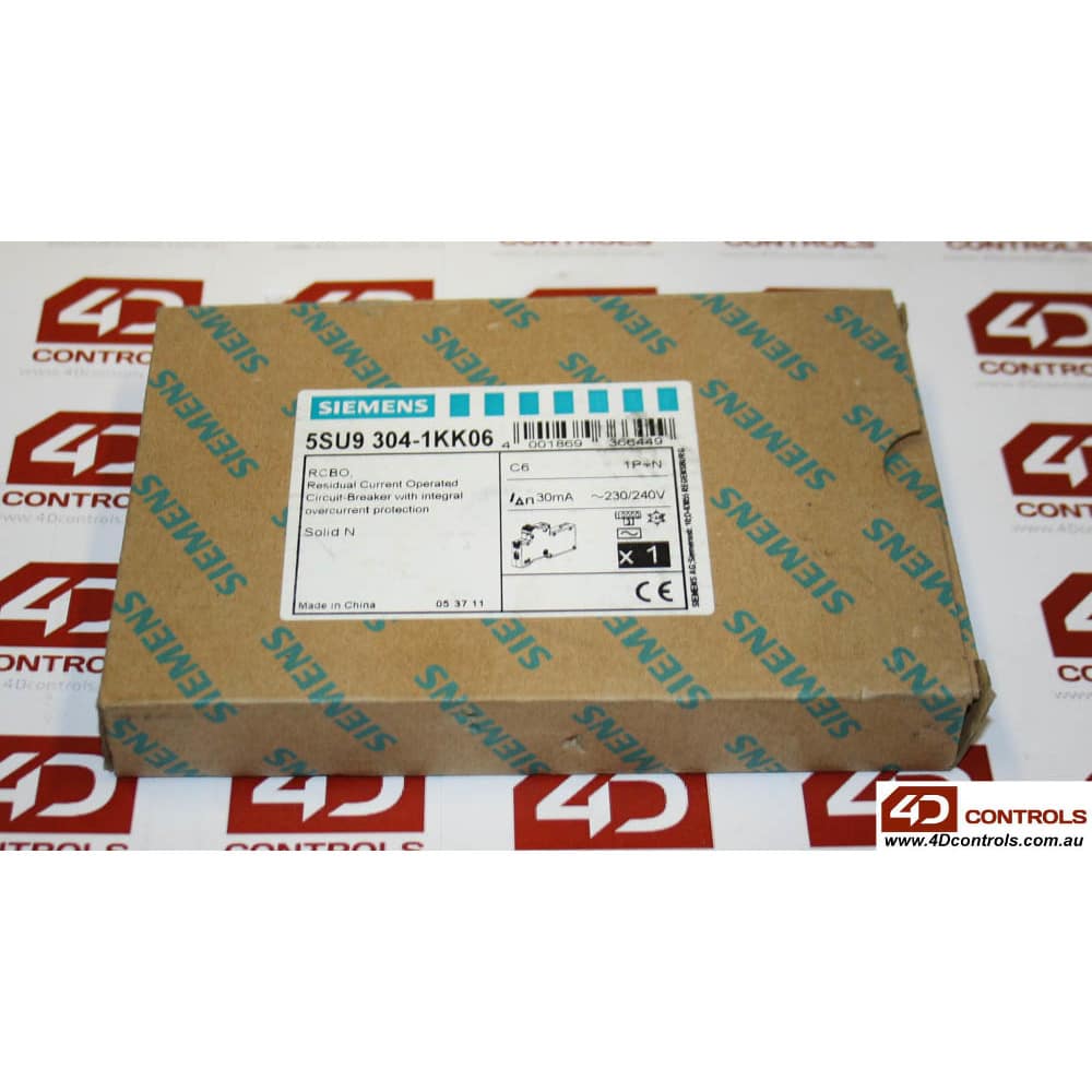 Siemens 5SU9304 1KK06 RCBO ELECTRONIC TYPE AC W 1MW IFN 30MA 10KA 1 N 