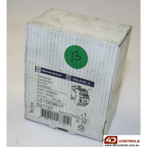 LC1D098U7 | Telemecanique | Contactor, 600VAC, 9A, IEC + Options
