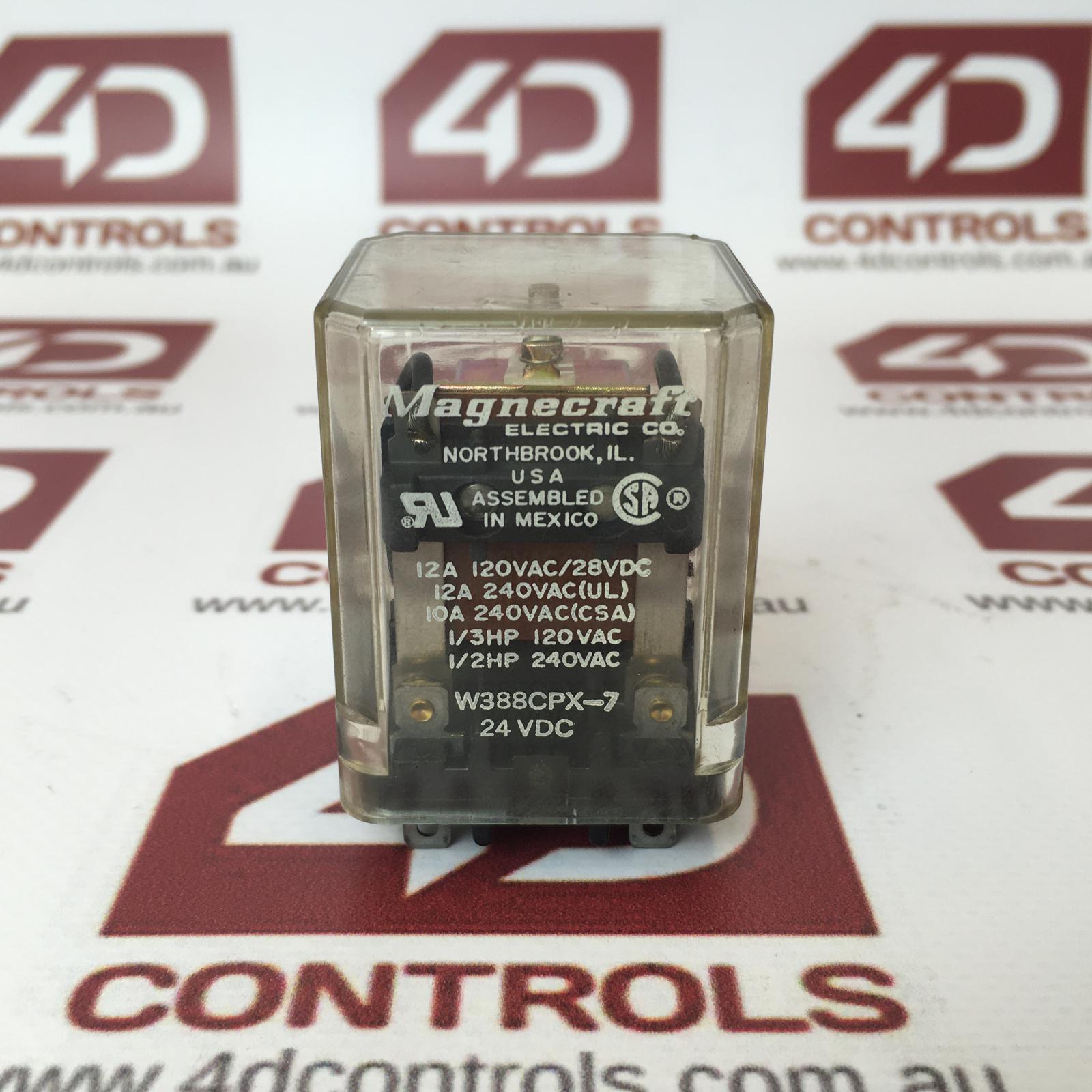 W388CPX7 Magnecraft Relay DPDT 12A 24VDC Coil