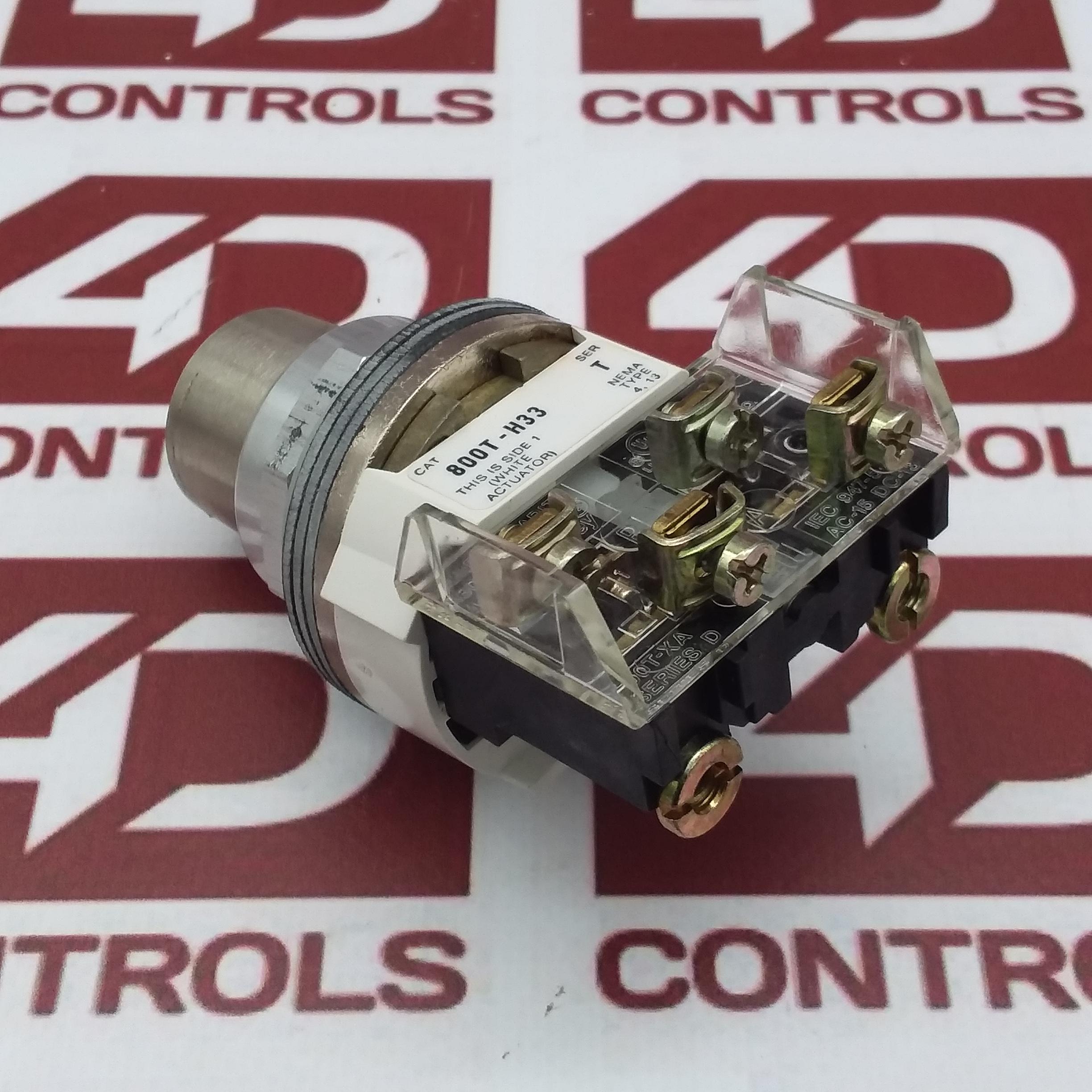 800TH33 Allen Bradley Selector Switch 2 Position Keyed 30mm
