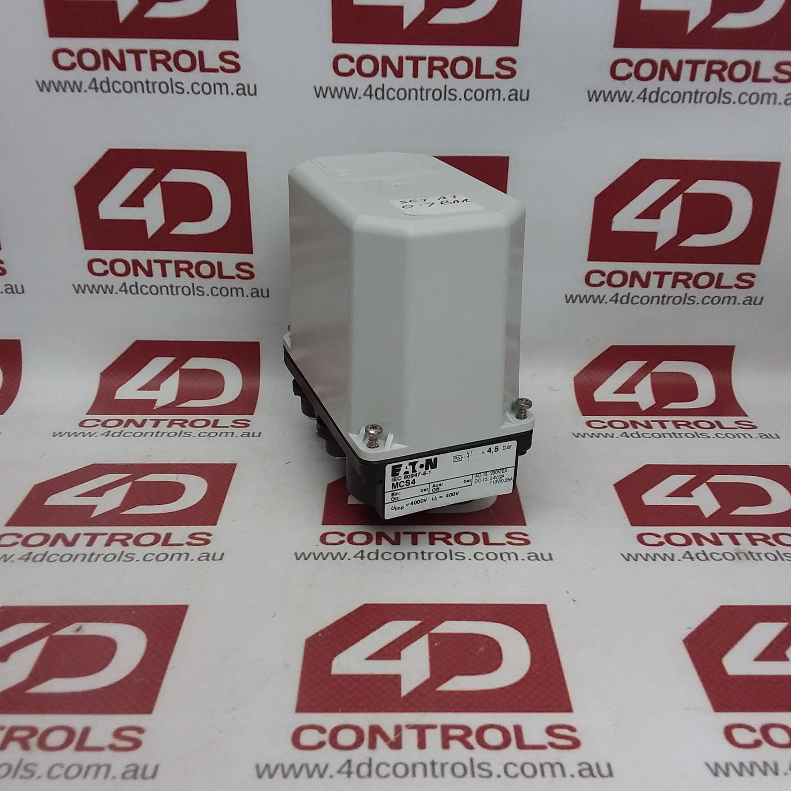 MCS4 Eaton Pressure Switch 230VAC 2A 24VDC 2A 110VDC 0.25A