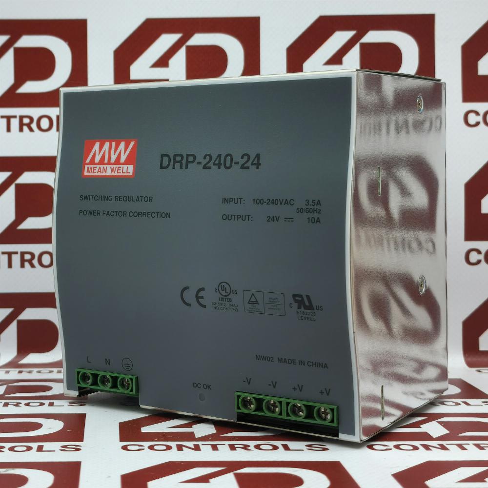 DRP-240-24 | Mean Well | Power Supply, 100-240VAC, 10W