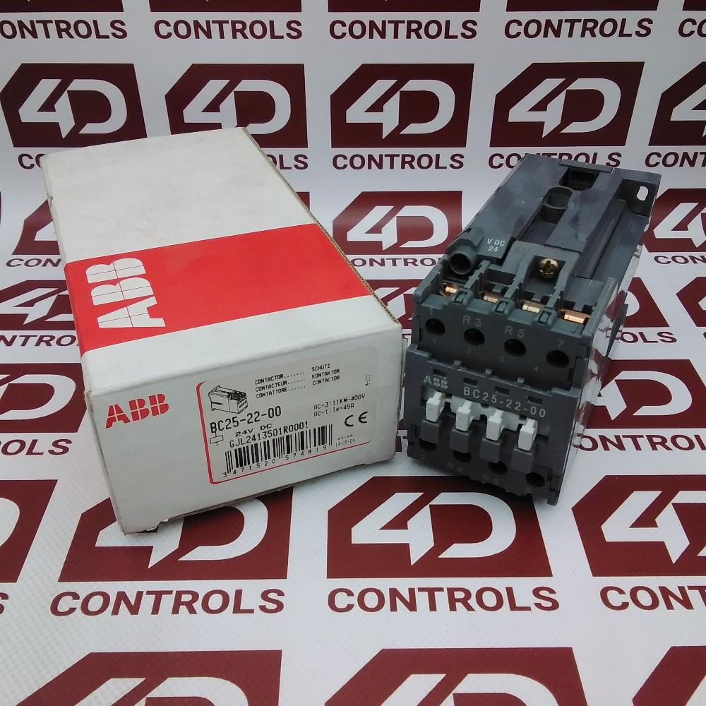 BC25-22-00 | ABB | Contactor, 24VDC, 4 Pole, 2 N.C / 2 N.C.