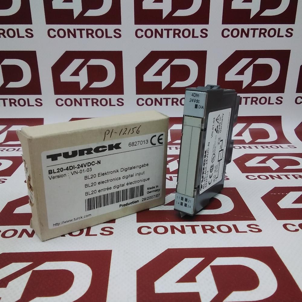 Turck Input Module BL20-4DI-24VDC-N | Turck | (6827013) Input Module 4 Input