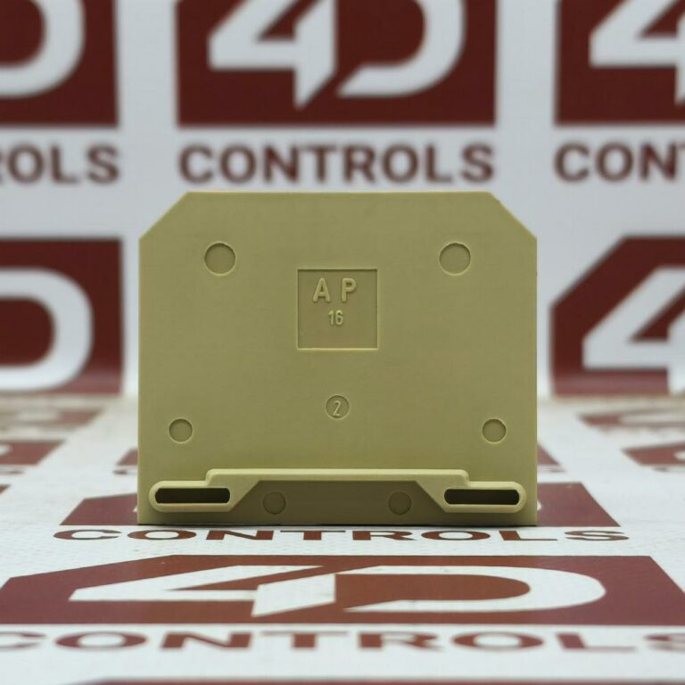 AP16 Weidmuller Terminal Block, End Plate, Beige