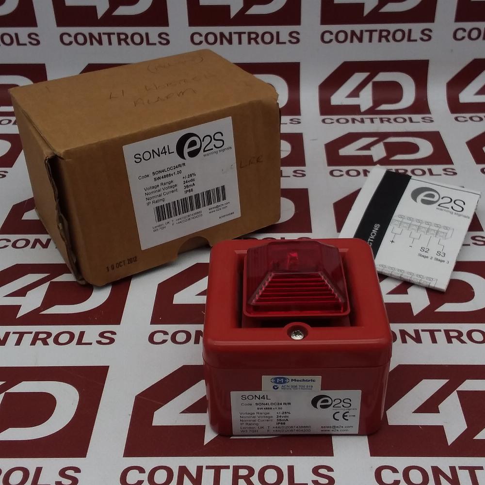 SON4LDC24R/R | e2S warning signals | Sounder Beacon, Xenon, 24VDC, 34-80mA