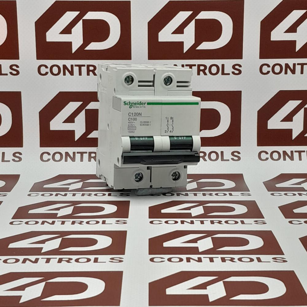 18362 Schneider Miniature Circuit Breaker, 2 Pole, 100A