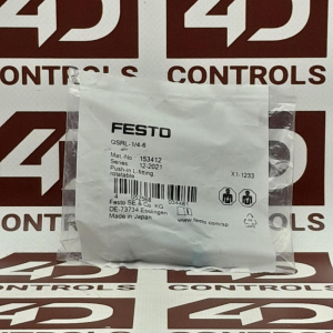 153412 | Festo | (QSRL-1/4-6), Push-In L-Fitting, Qsr Series, Rotatable