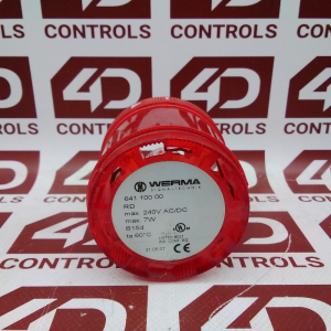 641 100 00 | Werma | Tower Stack Light, Red, 12-230V AC/DC, B15d Bulb Socket