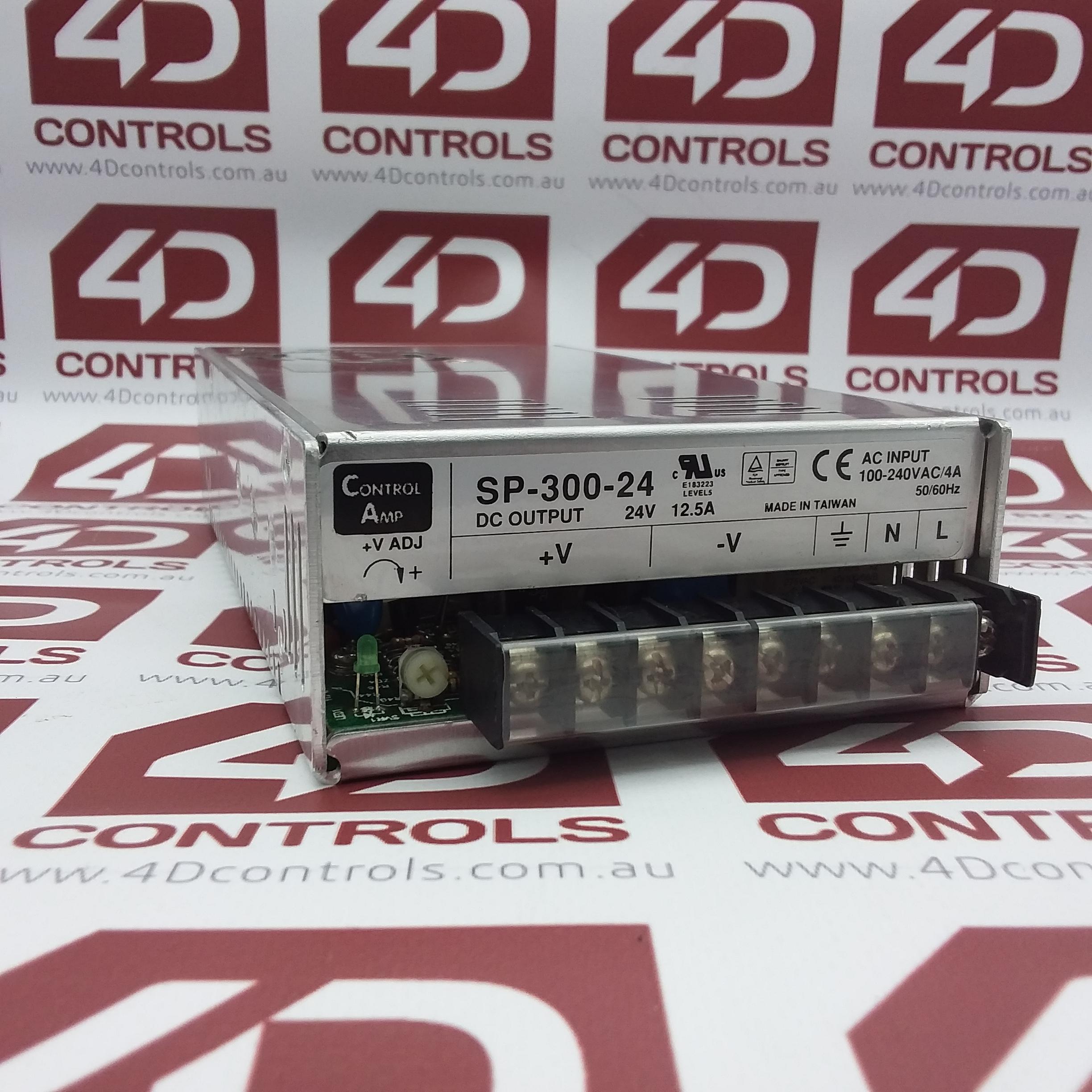 SP-300-24 | Control Amp | Mean Well, Power Supply, 4/12.5Amp, 24VDC, 100/240VAC