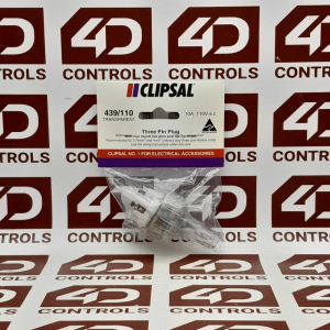 439/110 | Clipsal | PVC Plug Top 10A 110V Straight 2 x Round Live Pin