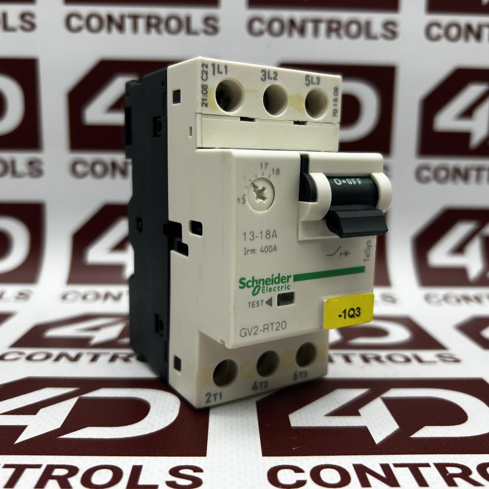 Gv2 Rt20 GV2RT20 | Schneider | Motor Circuit Breaker, 600VAC, 3 Pole