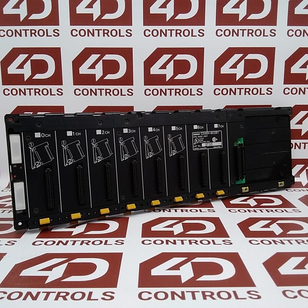 Omron Panel Rack C200H-BC081 | Omron | Rack, 8 Slot, CPU Base Unit
