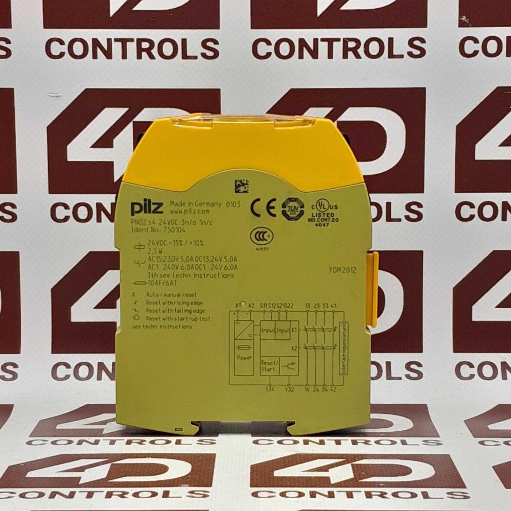 1x pilz PNOZ s4 C 24VDC 3n/o 1n/c 751104 Sicherheitsrelais 1x pilz PNOZ s4 C 24VDC 3n/o 1n/c 751104 Sicherheitsrelais