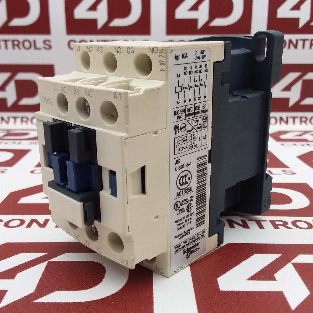 CAD-32P7 | Schneider | Control Relay, 10A, 230VAC, 3 Pole