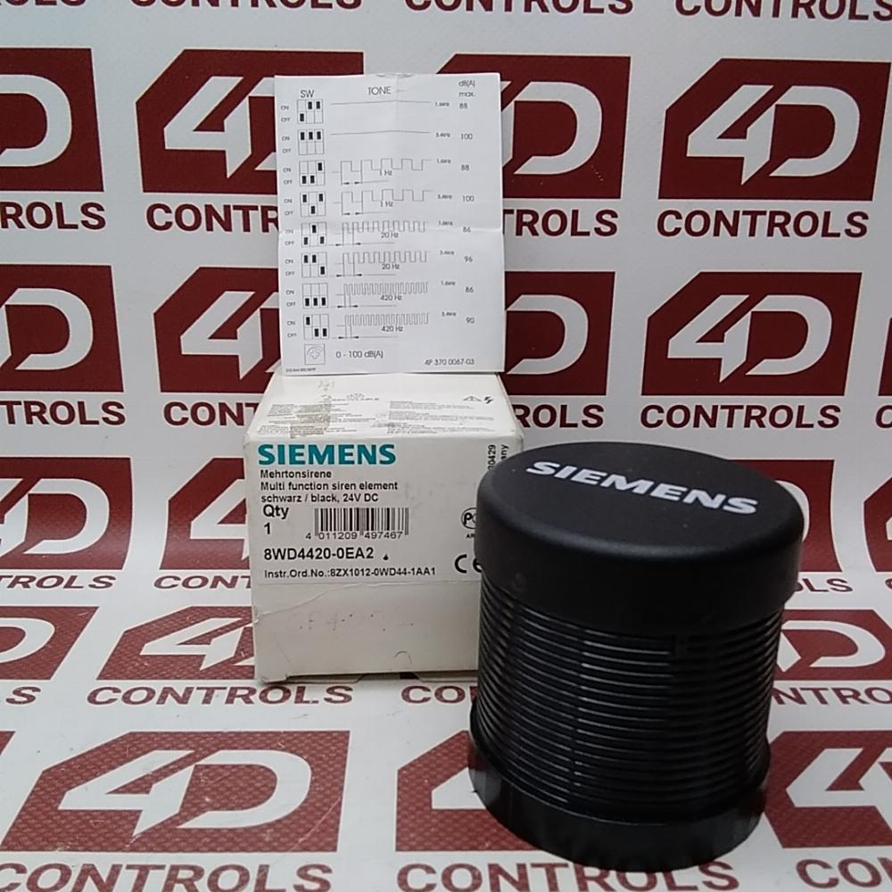 8WD4420-0EA2 | Siemens | Siren Element, 24VDC, 70mm, 102DB, 30mA, 5000H, Black
