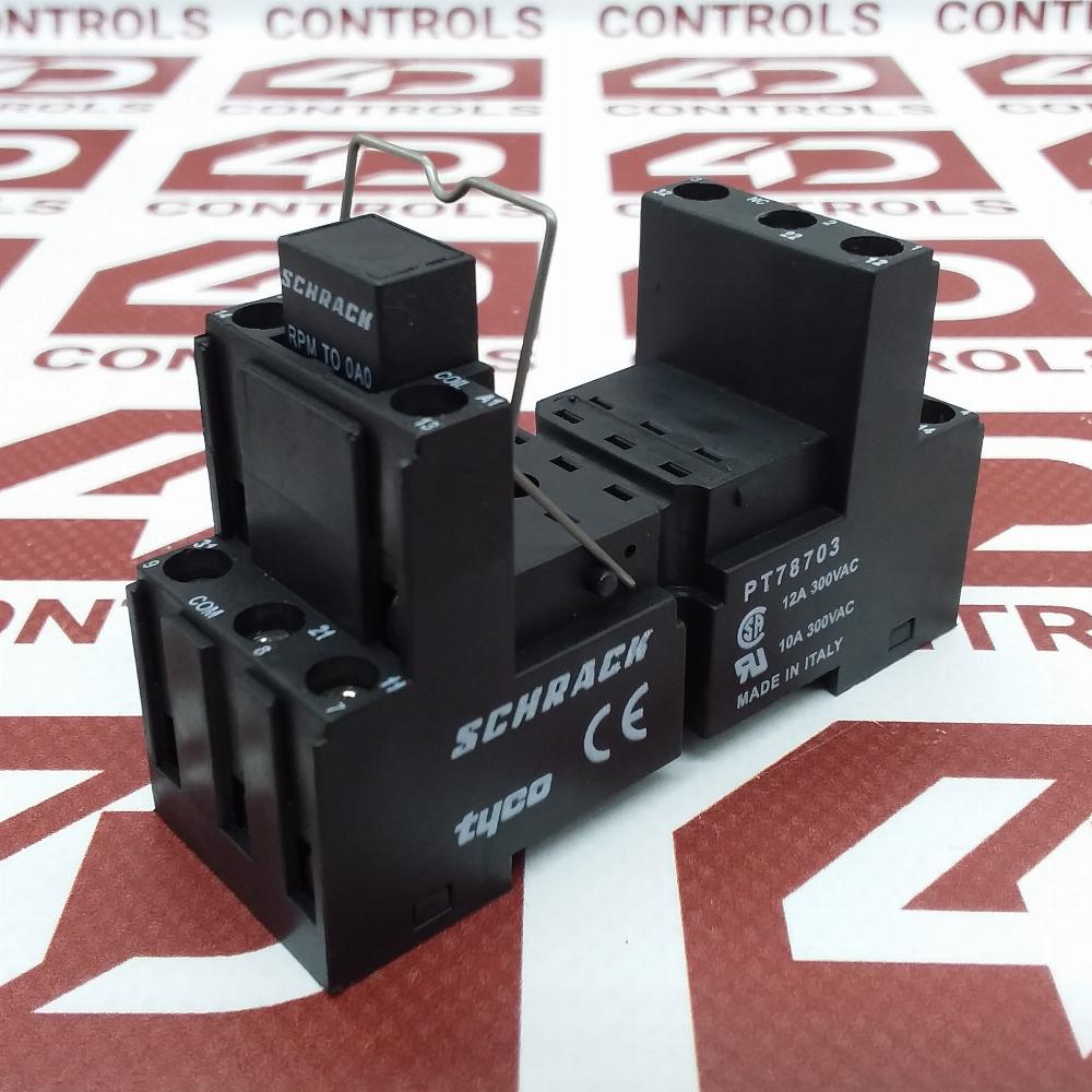 Relay Module Screw Terminal PT78703 | Schrack | Relay Socket , 11 Pole, Screw Terminal