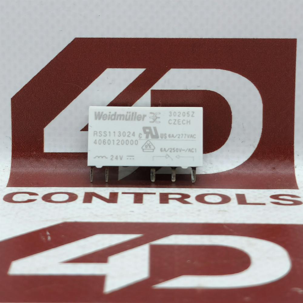 2x Weidmuller RSS113024 24VDC Power Relays – 5-Pin, New