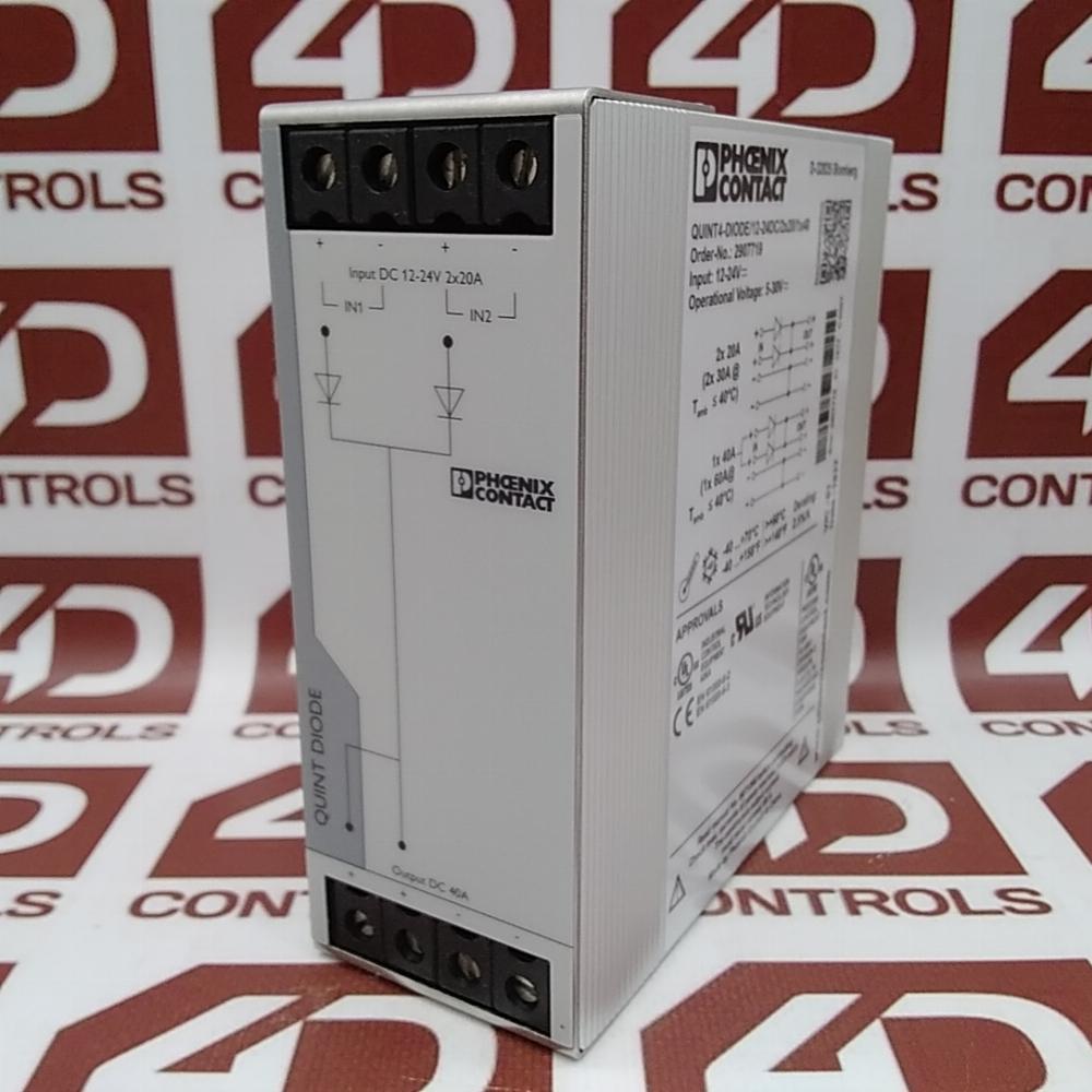 Phoenix Contact Diode Models 2907719 | Phoenix | QUINT DIODE, 12–24VDC, Redundancy, 40A