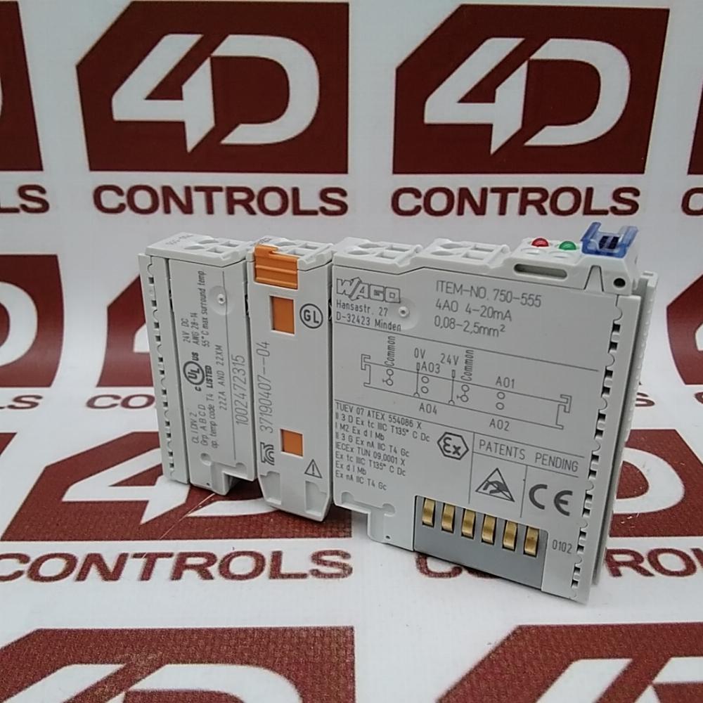 750-555 | WAGO | Analog Output Module, 4 Channels, 5VDC