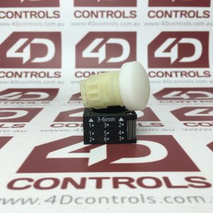 3SB3 001-6BA60 | Siemens | Pilot Light White Round Plastic with holder 22mm