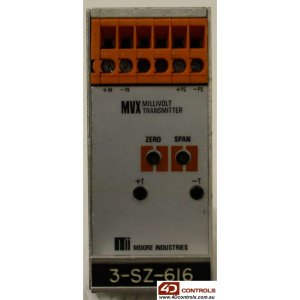Moore Industries MVX/4-20MA/12-42DC/RF-FA/DIN 2 Wire Millvolt Transmitter