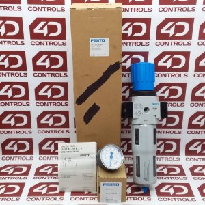 162721 | Festo | LFR Series, Filter Regulator, Midi Size, With Pressure Gauge