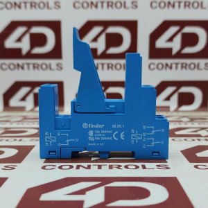 95.95.1 | Finder | Relay Socket, 10/12A, 8 Pin, 300VAC, Blue