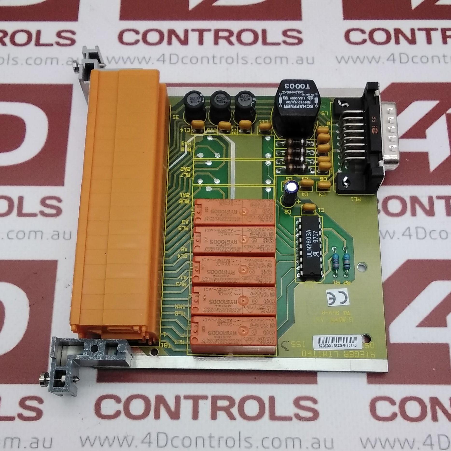 05701-C-0256 | Sieger | DC Input Card, System 57, 24VDC Rack Supply