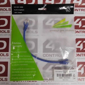 004.001.0001 | Universal Data Solutions | Network Cable RJ45 Cat5E 0.25M Blue