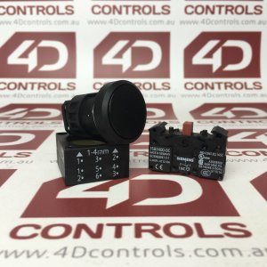 3SB3 203-0AA11 | Siemens | Pushbutton 22mm Black Momentary Flush Round Plastic