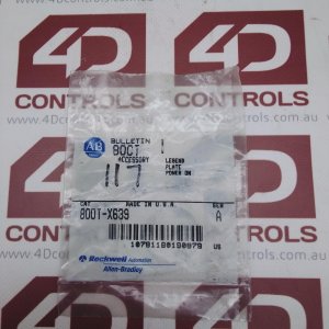 800T-X639 | Allen Bradley | Legend Plate, 30mm, Marker "POWER ON", 800T Series