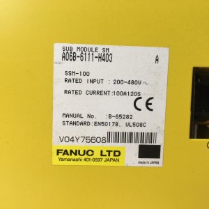 A06B-6111-H403 | Fanuc | Servo Amplifier Module SUB Module 200-480V 100A Rating