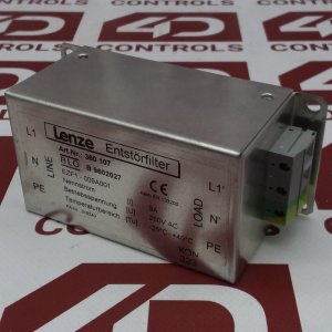 360 107 | Lenze | Netfilter, 9AMP, 250VAC, 50/60Hz
