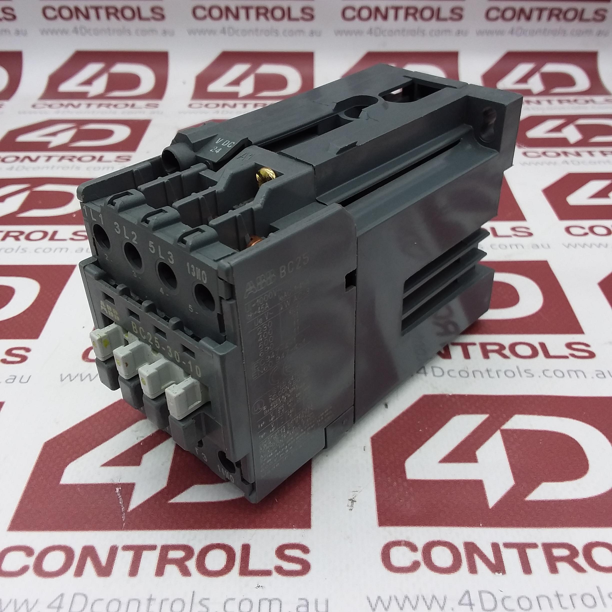 BC25-30-10 | ABB | Contactor, 24VDC, Coil, 3Pole, 45A