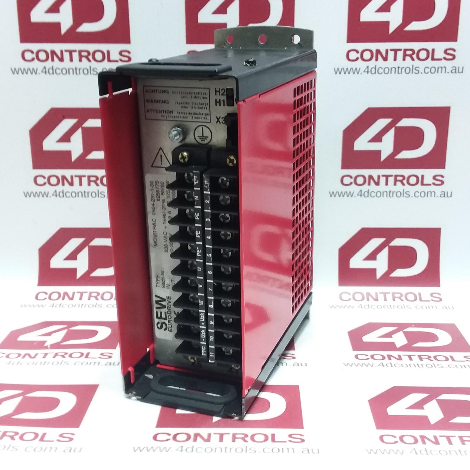 0504-231-1-00 | Sew | Movitrac Drive 0.5HP 0.375kW 3.8A 230VAC 1 Phase